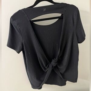 Glyder Crop twist back tee